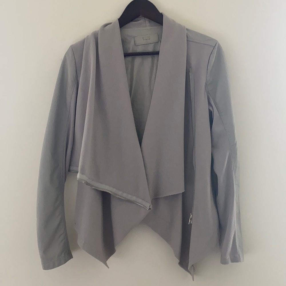 Blank NYC Faux Leather Panel Jacket